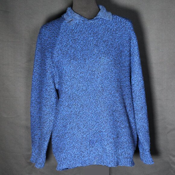 Ricki Blue and Black Knit Sweater Size Large - Picture 1 of 9